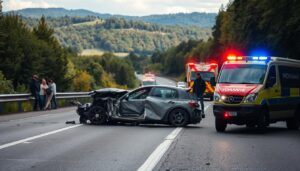 wypadek samochodowy Niemcy