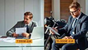 Ubezpieczyciel 7 500 EUR, a rzeczoznawca MOTOEXPERT 15 000 EUR