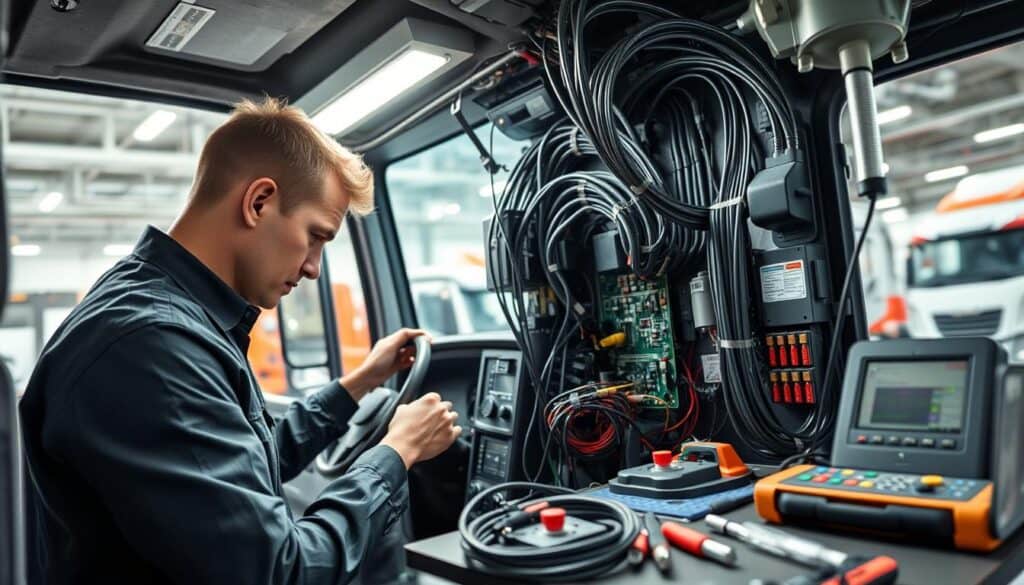 Analiza instalacji elektrycznej tir w Niemczech