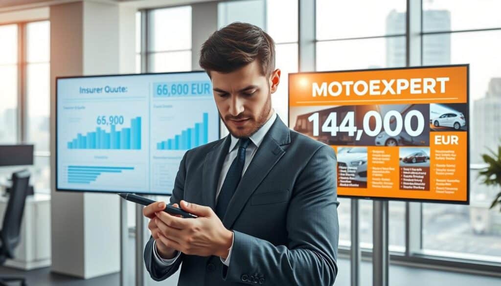 Porównanie wycen ubezpieczyciela i MOTOEXPERT