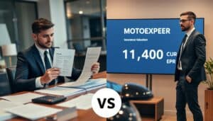 Ubezpieczyciel 6 200 EUR, a rzeczoznawca MOTOEXPERT 11 400 EUR