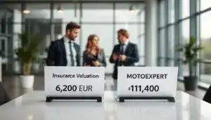 Ubezpieczyciel 6 200 EUR, a rzeczoznawca MOTOEXPERT 11 400 EUR